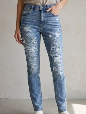 American Eagle Slim‑Fit Distressed Jeans – Size 30x32 | Rugged Street Style |